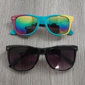 Classic Black and 90's Neon Sunglasses Bundle